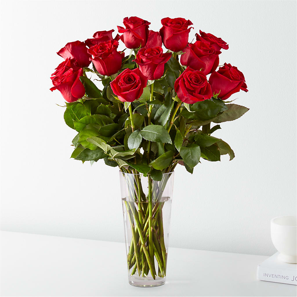 Long Stem Red Rose Bouquet – The Warrenton Florist, Warrenton VA