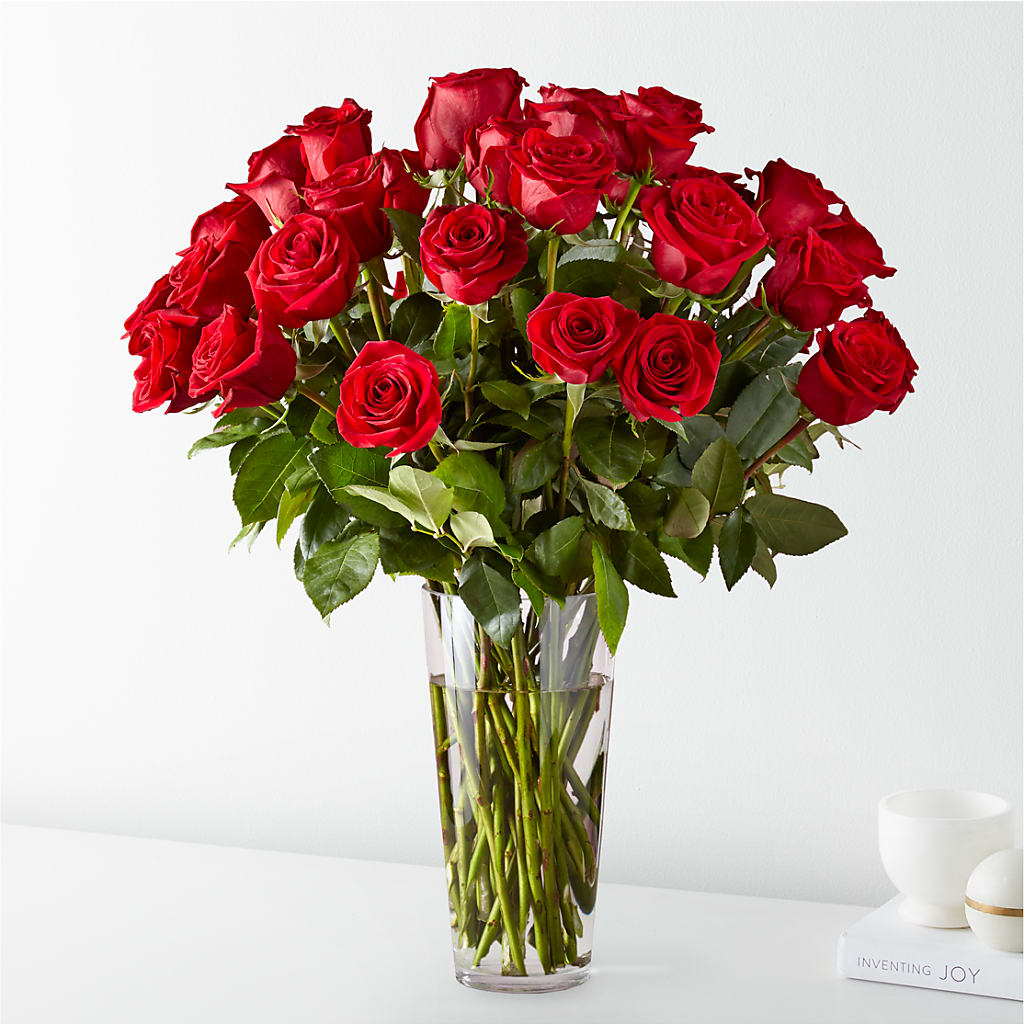 Long Stem Red Rose Bouquet – The Warrenton Florist, Warrenton VA