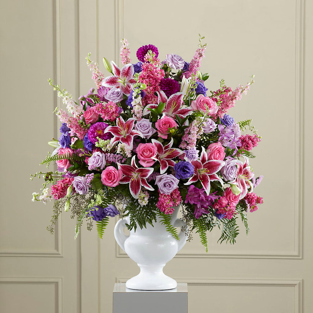 Peaceful Tribute Arrangement – The Warrenton Florist, Warrenton VA
