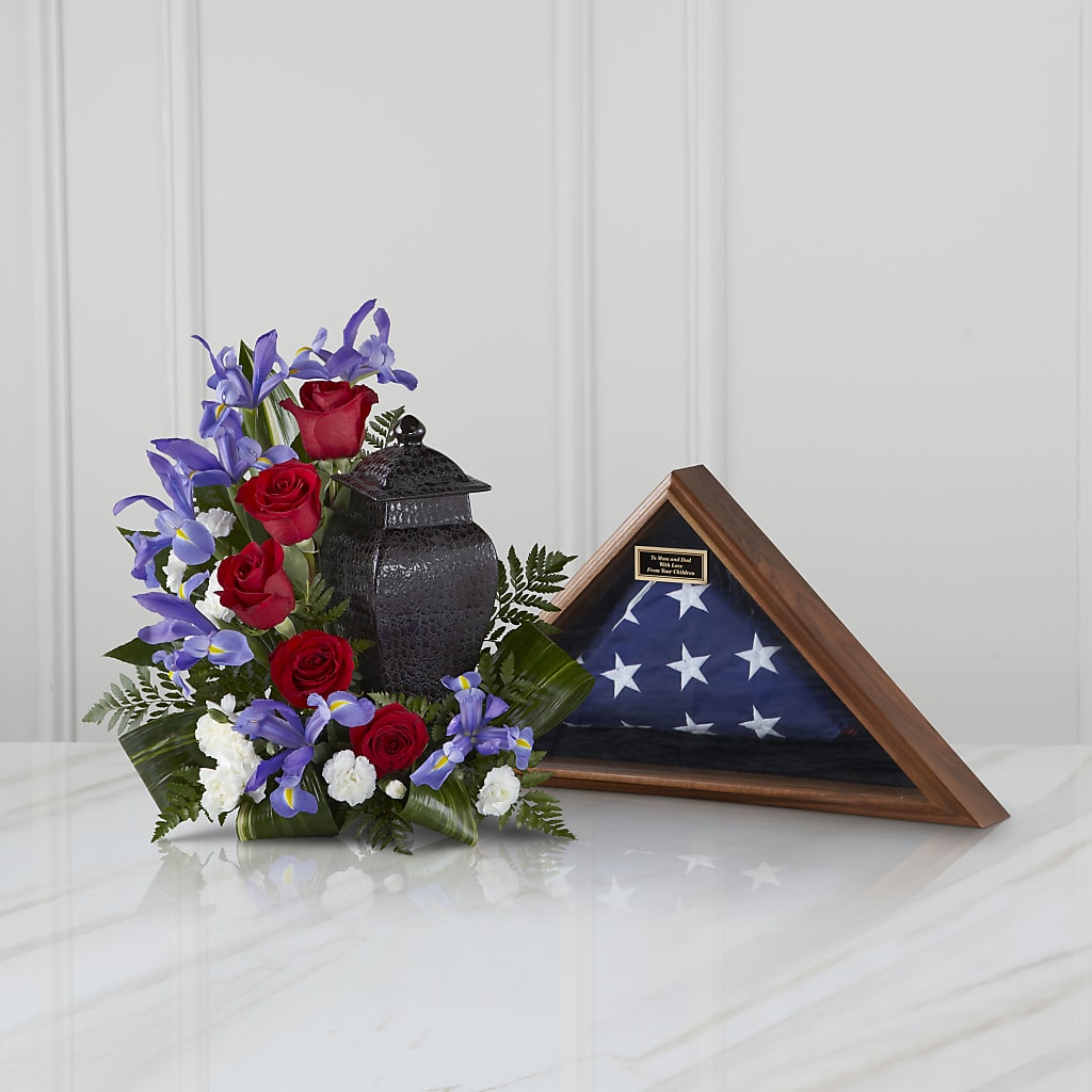 Patriotic Tribute Arrangement – The Warrenton Florist, Warrenton VA