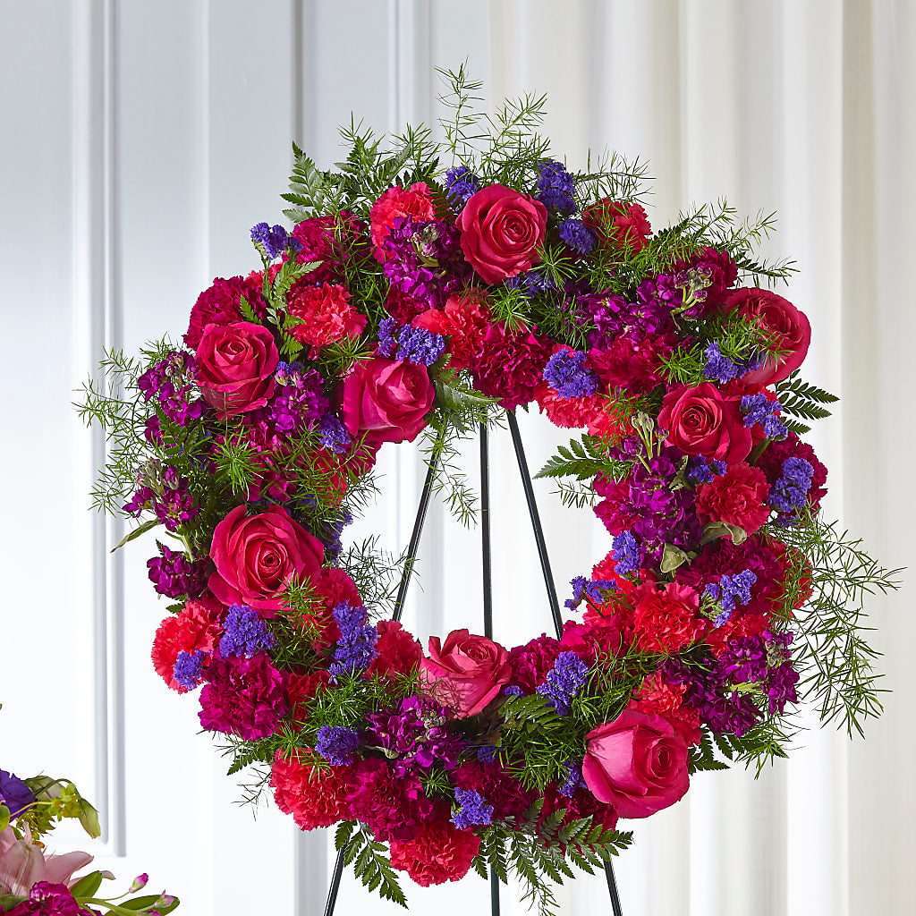 Calming Colors Wreath – The Warrenton Florist, Warrenton VA
