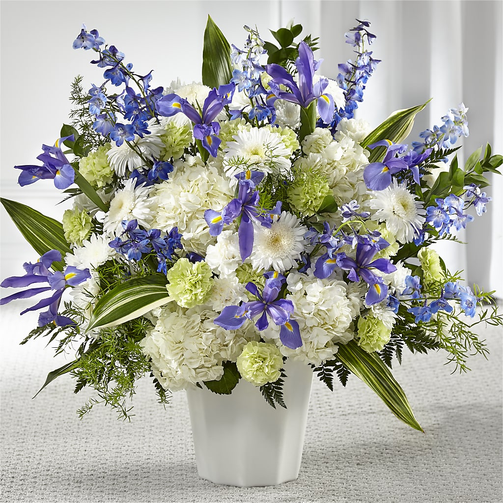 Soft Serenity Floor Basket – The Warrenton Florist, Warrenton VA