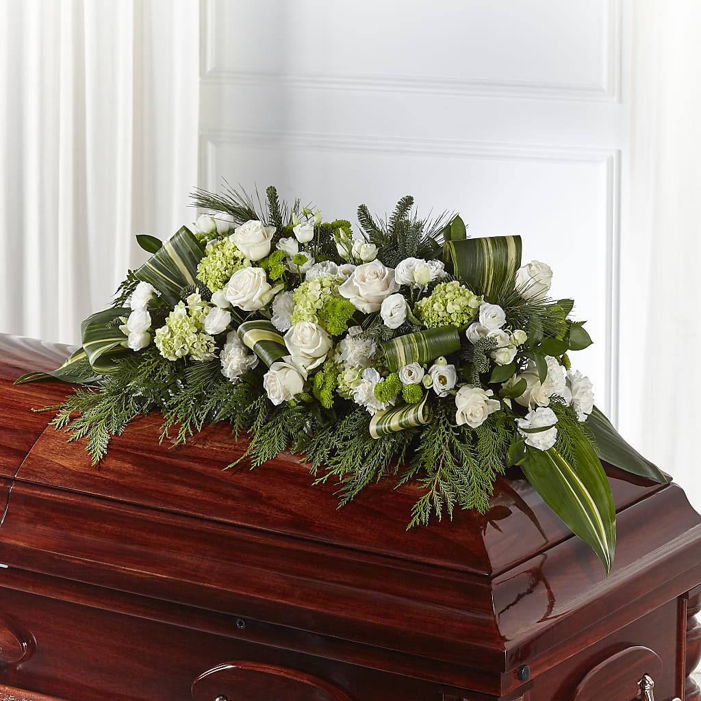 Hopeful Gesture Casket Spray – The Warrenton Florist, Warrenton VA