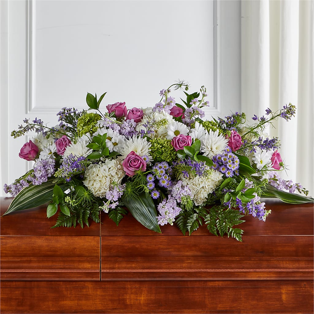 Meadows of Serenity Casket Spray – The Warrenton Florist, Warrenton VA