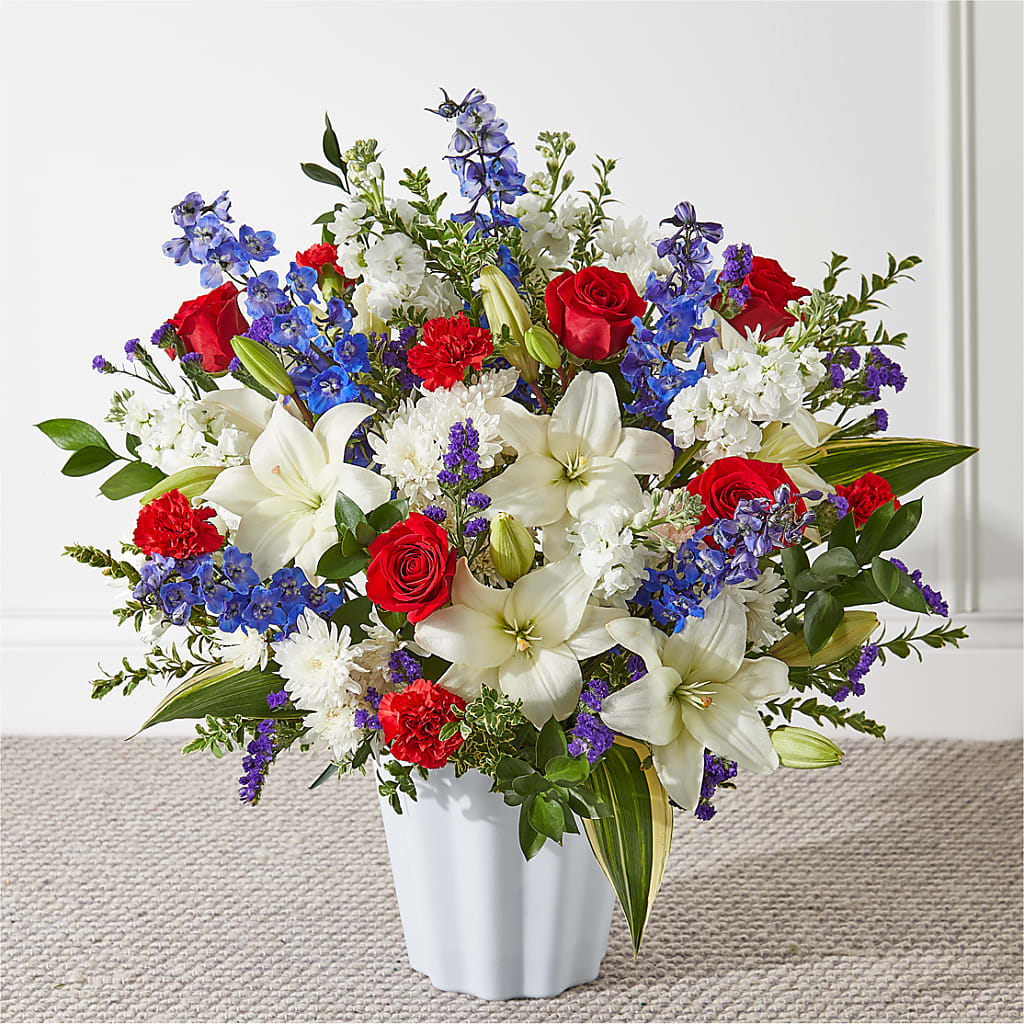 Consoled Floor Basket – The Warrenton Florist, Warrenton VA