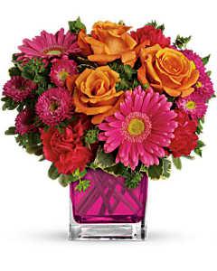 Turn Up The Pink Bouquet – The Warrenton Florist, Warrenton VA