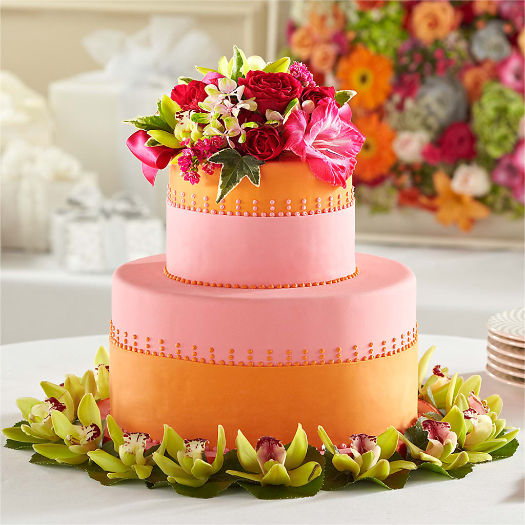 Sweet Citrus Cake Decor – The Warrenton Florist, Warrenton VA