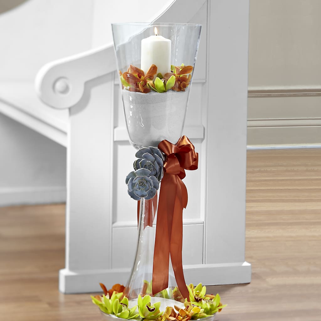 Matrimony Pew Decor – The Warrenton Florist, Warrenton VA