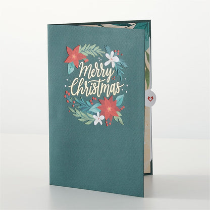 Happiest Holidays Poinsettia and Lovepop Card –  The Warrenton Florist, Warrenton VA