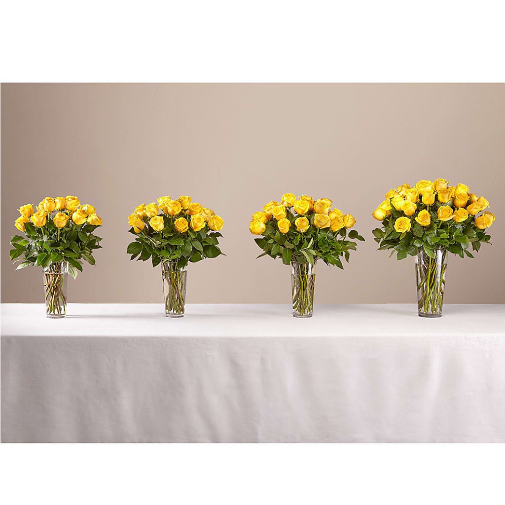 Long Stem Yellow Rose Bouquet –  The Warrenton Florist, Warrenton VA
