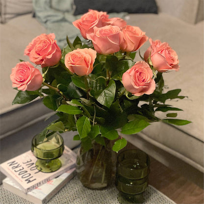 Long Stem Pink Rose Bouquet –  The Warrenton Florist, Warrenton VA