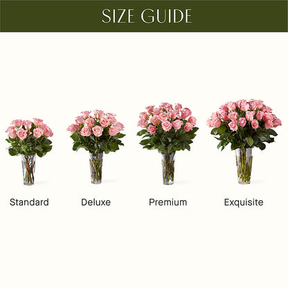 Long Stem Pink Rose Bouquet –  The Warrenton Florist, Warrenton VA