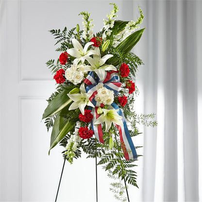 Stars of Life Standing Spray –  The Warrenton Florist, Warrenton VA